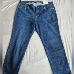 Style & Co. Women's Straight Leg Jeans in Deep Blue